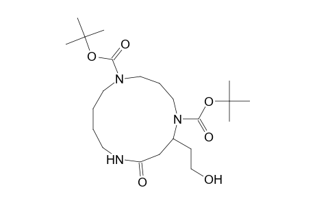 1,5,9-Triazacyclotridecane-1,5-dicarboxylic acid, 6-(2-hydroxyethyl)-8-oxo-, bis(1,1-dimethylethyl) ester, (.+-.)-