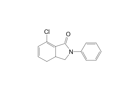 1H-Isoindol-1-one, 7-chloro-2,3,3a,4-tetrahydro-2-phenyl-, (.+-.)-