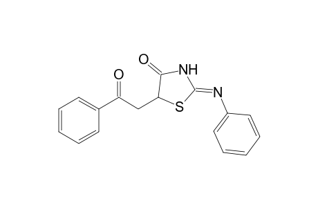 2-Phenylimino-5-[2-(phenyl)-2-oxoethyl]-4-oxo-1,3-thiazolidine