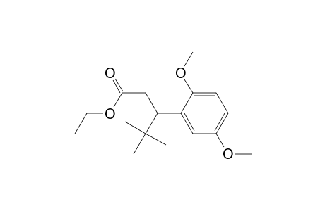 Benzenepropanoic acid, .beta.-(1,1-dimethylethyl)-2,5-dimethoxy-, ethyl ester