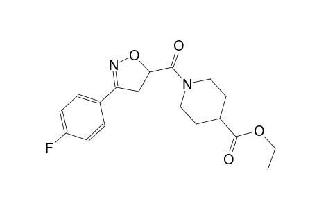 4-piperidinecarboxylic acid, 1-[[3-(4-fluorophenyl)-4,5-dihydro-5-isoxazolyl]carbonyl]-, ethyl ester