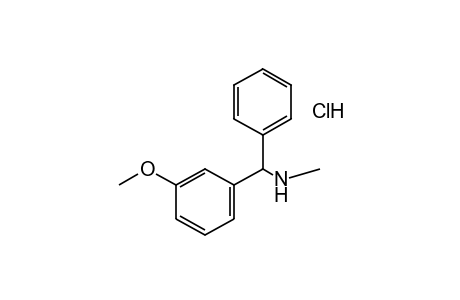 m-METHOXY-N-METHYL-alpha-PHENYLBENZYLAMINE, HYDROCHLORIDE