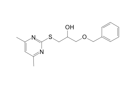 1-(Benzyloxy)-3-[(4,6-dimethyl-2-pyrimidinyl)sulfanyl]-2-propanol