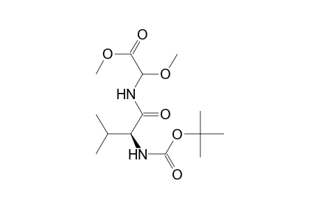 Methyl (2RS)-2-(N-t-butoxycarbonyl-L-valyl)amino-2-methoxyacetate