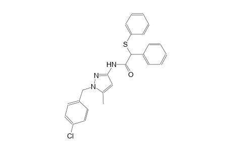 N-[1-(4-chlorobenzyl)-5-methyl-1H-pyrazol-3-yl]-2-phenyl-2-(phenylsulfanyl)acetamide