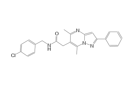pyrazolo[1,5-a]pyrimidine-6-acetamide, N-[(4-chlorophenyl)methyl]-5,7-dimethyl-2-phenyl-