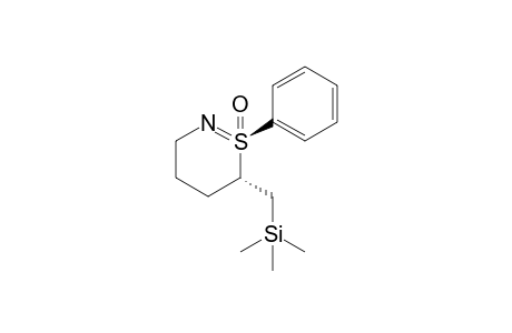 (+)-(1S,6S)-6-(Trimethylsilyl)methyl-1-phenyl-3,4,5,6-tetrahydro-1.lambda.(4)-1,2-thiazine 1-Oxide