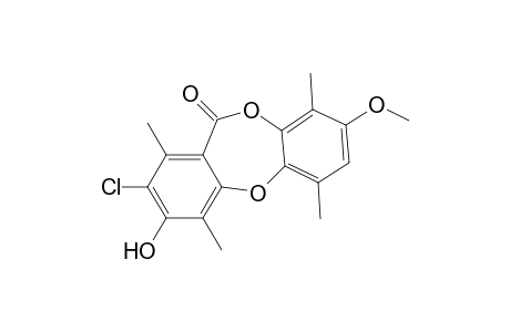 11H-Dibenzo[b,e][1,4]dioxepin-11-one, 2-chloro-3-hydroxy-8-methoxy-1,4,6,9-tetramethyl-