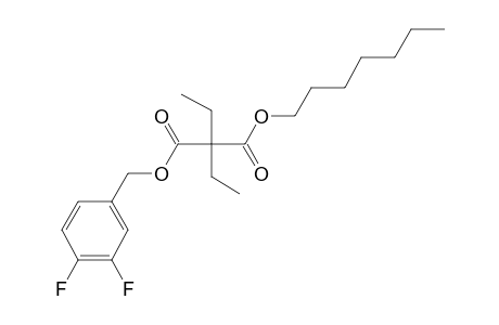 Diethylmalonic acid, 3,4-difluorobenzyl heptyl ester