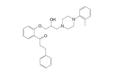 1-[2-[2-Hydroxy-3-[4-(2-methyl-4-phenyl)-1-piperazinyl]propoxy)phenyl]-3-phenyl-1-propanone