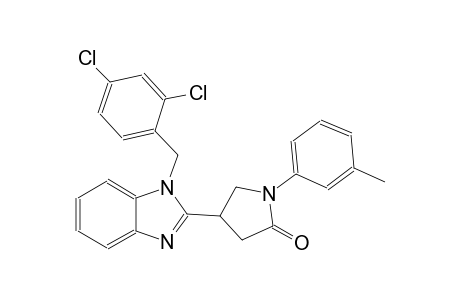 4-[1-(2,4-dichlorobenzyl)-1H-benzimidazol-2-yl]-1-(3-methylphenyl)-2-pyrrolidinone