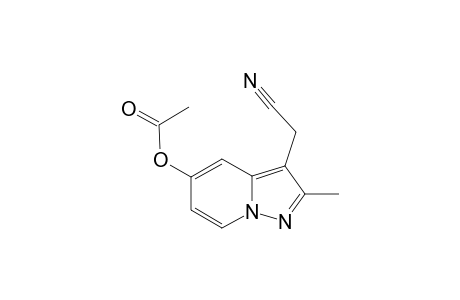 5-acetoxy-3-cyanomethyl-2-methylpyrazolo[1,5-a]pyridine