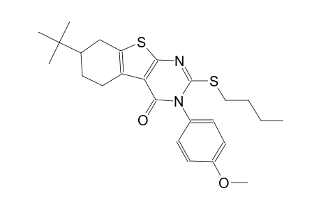 benzo[4,5]thieno[2,3-d]pyrimidin-4(3H)-one, 2-(butylthio)-7-(1,1-dimethylethyl)-5,6,7,8-tetrahydro-3-(4-methoxyphenyl)-