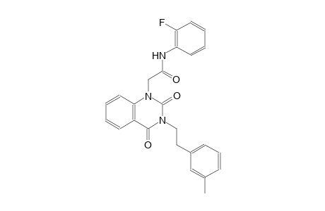 N-(2-fluorophenyl)-2-(3-[2-(3-methylphenyl)ethyl]-2,4-dioxo-3,4-dihydro-1(2H)-quinazolinyl)acetamide