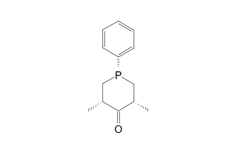 1-PHENYL-3,5-DIMETHYL-4-PHOSPHORINANON,(PHE-EQU)