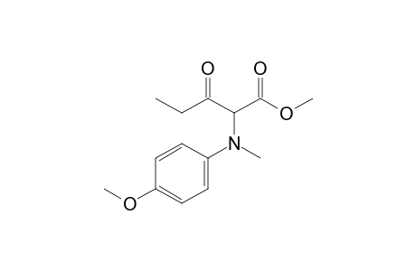 Methyl 2-[N-(4-methoxyphenyl)-N-methylamino]-3-oxopentanoate
