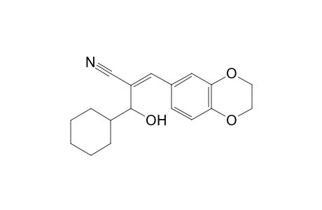 (Z)-2-(Cyclohexyl(hydroxy)methyl)-3-(2,3-dihydrobenzo[b][1,4]dioxin-6-yl)acrylonitrile