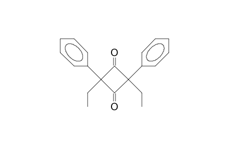 cis-2,4-Diethyl-2,4-diphenyl-1,3-cyclobutandione