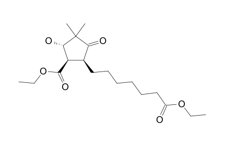 CIS-ETHYL-5-(6-ETHOXY-CARBONYL-HEXYL)-2-HYDROXY-3,3-DIMETHYL-4-OXO-CYCLOPENTANE-CARBOXYLATE