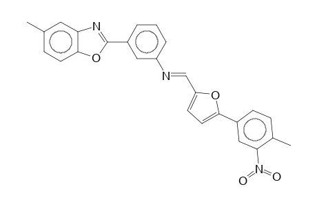 3-(5-Methyl-2-benzoxazolyl)-N-[5-(3-nitro-p-tolyl)furfurylidene]aniline