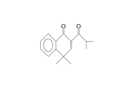 2-Isobutyryl-4,4-dimethyl-naphthalen-1(4H)-one