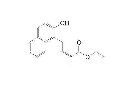 Ethyl (Z)-4-(2-hydroxy-1-naphthyl)-2-methyl-2-butenoate