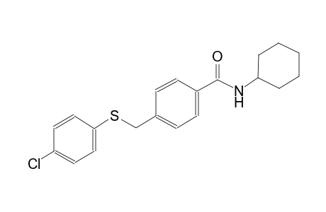benzamide, 4-[[(4-chlorophenyl)thio]methyl]-N-cyclohexyl-