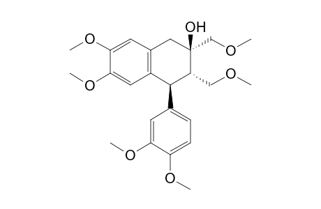 (2S,3S,4S)-4-(3,4-dimethoxyphenyl)-6,7-dimethoxy-2,3-bis(methoxymethyl)-3,4-dihydro-1H-naphthalen-2-ol