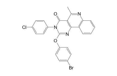 2-(4-bromophenoxy)-3-(4-chlorophenyl)-5-methylpyrimido[5,4-c]quinolin-4(3H)-one