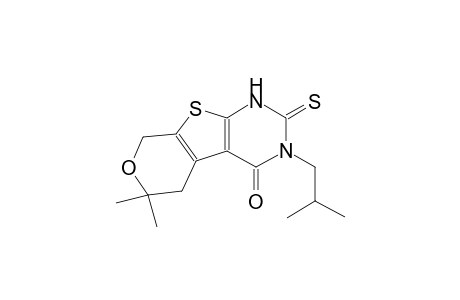 3-isobutyl-6,6-dimethyl-2-thioxo-1,2,3,5,6,8-hexahydro-4H-pyrano[4',3':4,5]thieno[2,3-d]pyrimidin-4-one