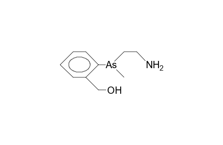 2-(Methyl-[2-amino-ethyl]-arsino)-benzenemethanol