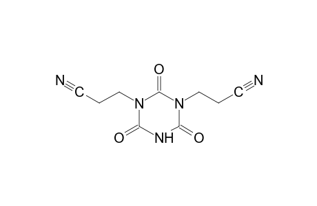 dihydro-2,4,6-trioxo-s-triazine-1,3(2H,4H)-dipropionitrile