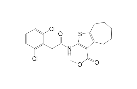 methyl 2-{[(2,6-dichlorophenyl)acetyl]amino}-5,6,7,8-tetrahydro-4H-cyclohepta[b]thiophene-3-carboxylate