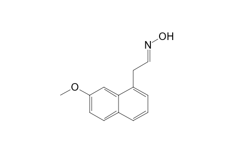 2-(2-Methoxynaphthalen-8-yl)acetaldehyde Oxime