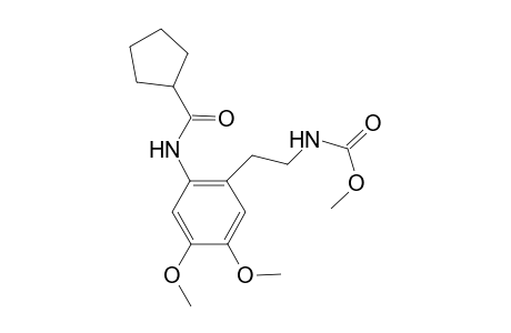 Carbamic acid, [2-[2-[(cyclopentylcarbonyl)amino]-4,5-dimethoxyphenyl]ethyl]-, methyl ester