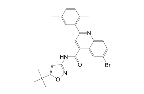 6-bromo-N-(5-tert-butyl-3-isoxazolyl)-2-(2,5-dimethylphenyl)-4-quinolinecarboxamide