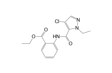 ethyl 2-{[(4-chloro-1-ethyl-1H-pyrazol-5-yl)carbonyl]amino}benzoate