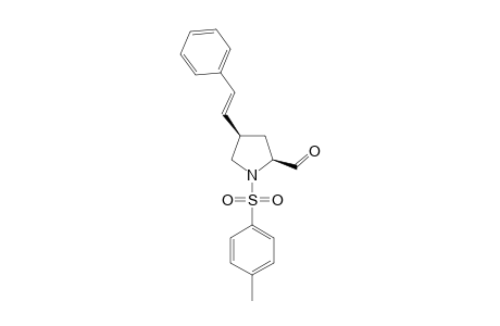 (2S,4R)-1-(4-METHYLPHENYLSULFONYL)-4-[(E)-2-PHENYL-1-ETHENYL]-2-PYRROLIDINECARBALDEHYDE