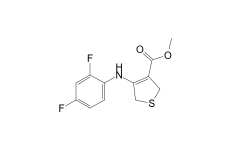 4-(2,4-difluoroanilino)-2,5-dihydro-3-thiophenecarboxylic acid, methyl ester