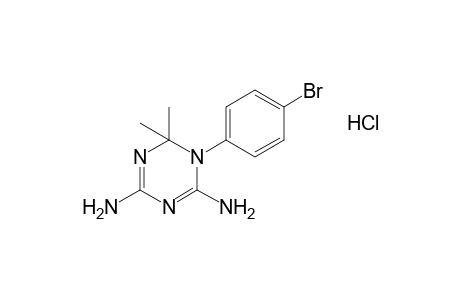 1-(p-bromophenyl)-4,6-diamino-1,2-dihydro-2,2-dimethyl-s-triazine, monohydrochloride