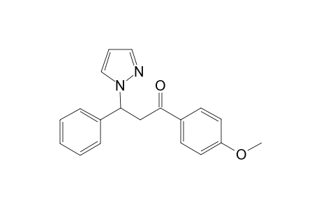 1-(4-methoxyphenyl)-3-phenyl-3-(1H-pyrazolyl-1-yl)propan-1-one