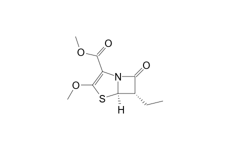 Methyl (6S,6aR)-6-ethyl-2-methoxy-5-oxo-6,6a-dihydro-5H-azeto[2,1-b][1,3]thiazole-3-carboxylate