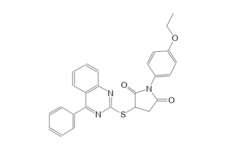 1-(4-ethoxyphenyl)-3-[(4-phenyl-2-quinazolinyl)sulfanyl]-2,5-pyrrolidinedione