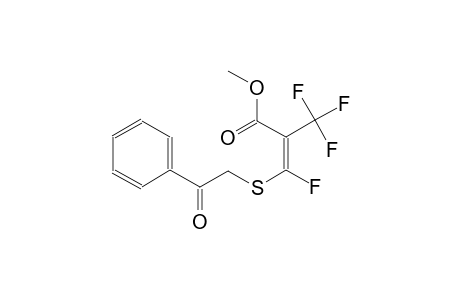 methyl (2E)-3-fluoro-3-[(2-oxo-2-phenylethyl)sulfanyl]-2-(trifluoromethyl)-2-propenoate