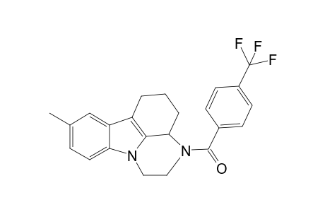 1H-pyrazino[3,2,1-jk]carbazole, 2,3,3a,4,5,6-hexahydro-8-methyl-3-[4-(trifluoromethyl)benzoyl]-