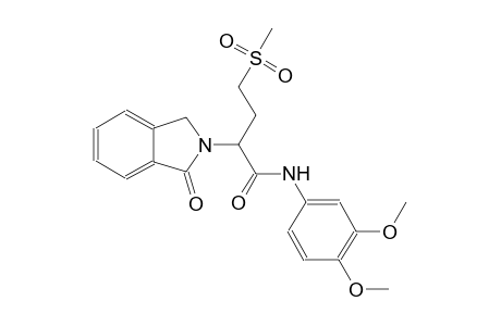 1H-isoindole-2-acetamide, N-(3,4-dimethoxyphenyl)-2,3-dihydro-alpha-[2-(methylsulfonyl)ethyl]-1-oxo-, (alpha~2~S)-