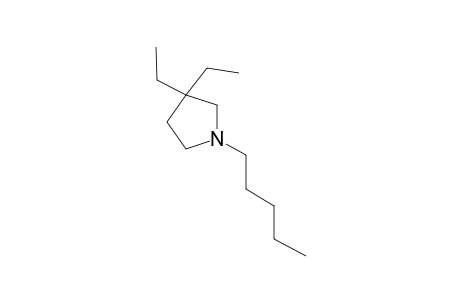 Pyrrolidine, 3,3-diethyl-1-pentyl-