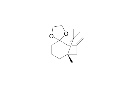 (1'R,6'S)-6',9',9'-trimethyl-8'-methylene-spiro[1,3-dioxolane-2,2'-bicyclo[4.2.1]nonane]