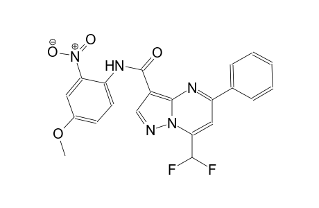 7-(difluoromethyl)-N-(4-methoxy-2-nitrophenyl)-5-phenylpyrazolo[1,5-a]pyrimidine-3-carboxamide