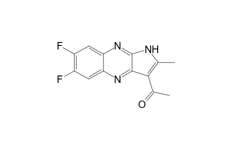 1-(6,7-difluoro-2-methyl-1H-pyrrolo[3,2-b]quinoxalin-3-yl)ethanone
